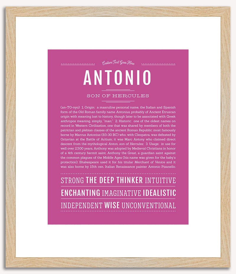 Antonio | Name Art Print