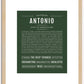 Antonio | Name Art Print