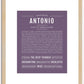 Antonio | Name Art Print