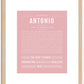 Antonio | Name Art Print