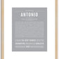 Antonio | Name Art Print