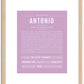 Antonio | Name Art Print