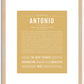 Antonio | Name Art Print