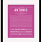 Frame Options | Dark Pink | Black Frame, Matted