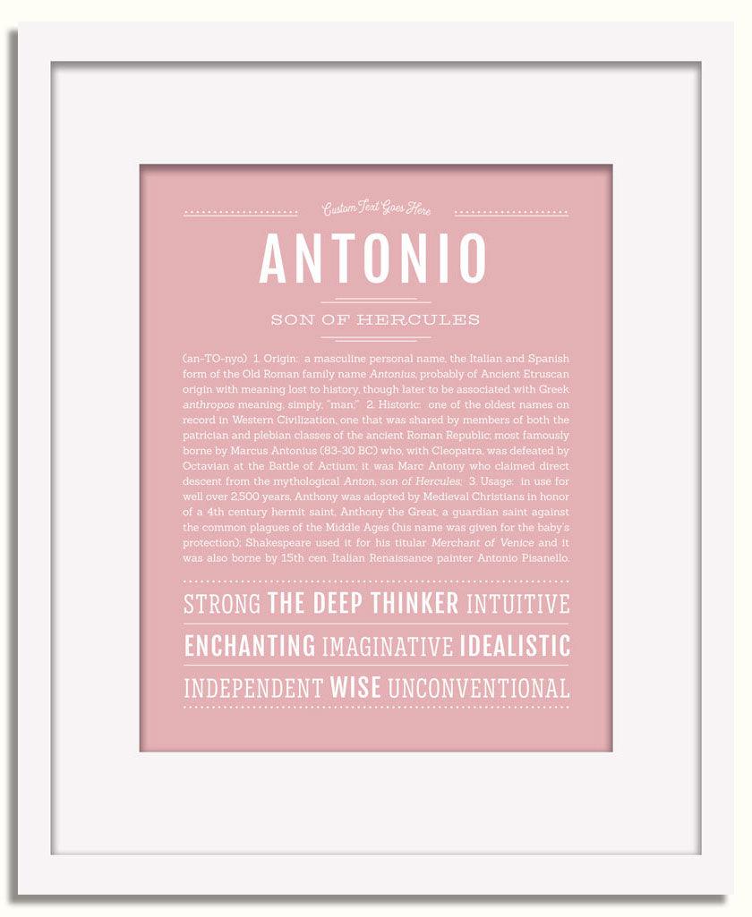 Frame Options | Dusty Rose | White Frame, Matted