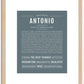 Antonio | Name Art Print