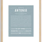 Antonio | Name Art Print