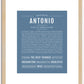 Antonio | Name Art Print