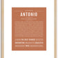 Antonio | Name Art Print