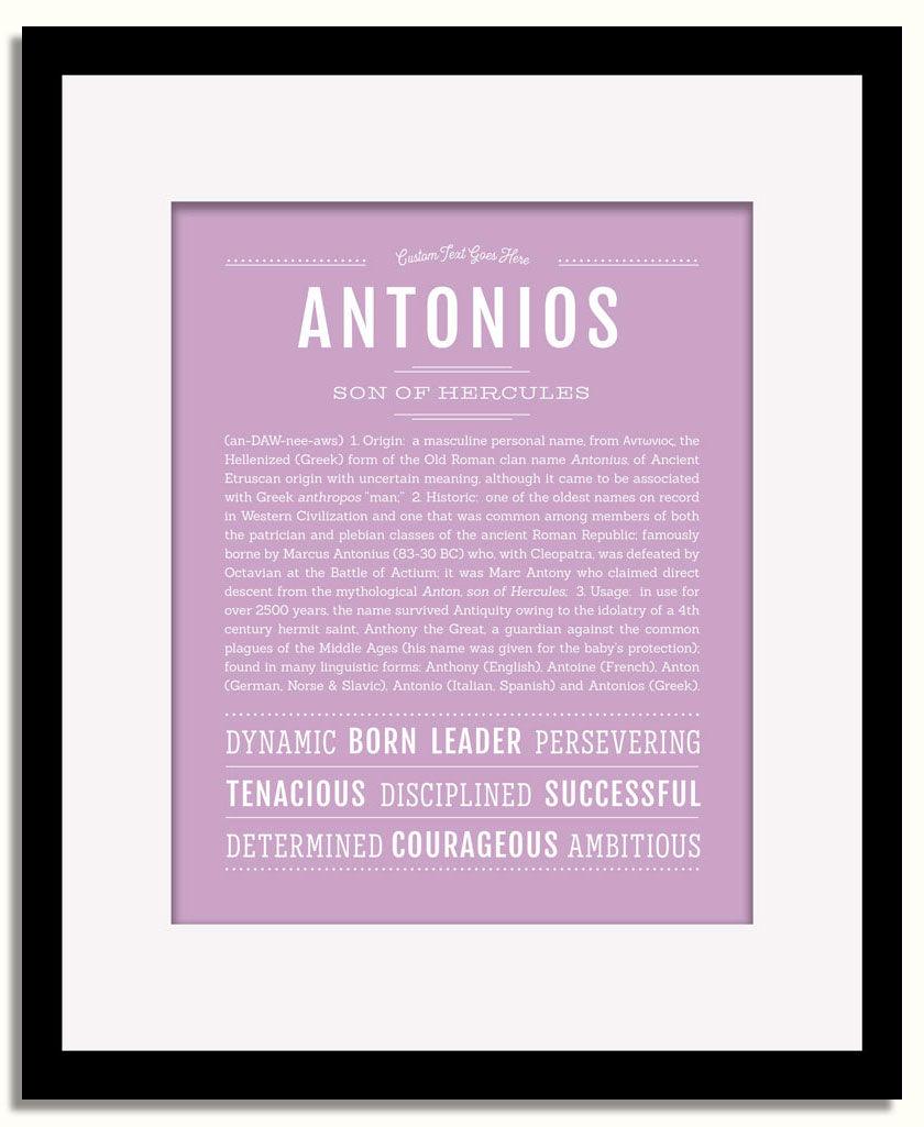 Frame Options | Lilac | Black Frame, Matted