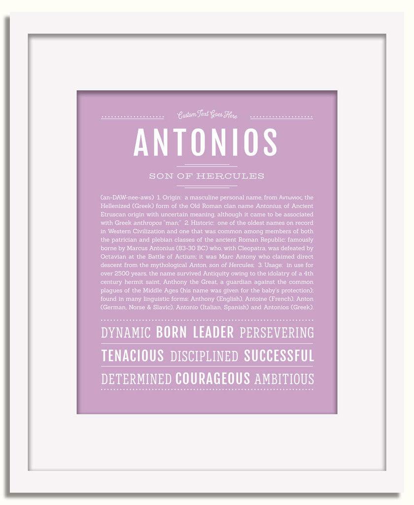 Frame Options | Lilac | White Frame, Matted