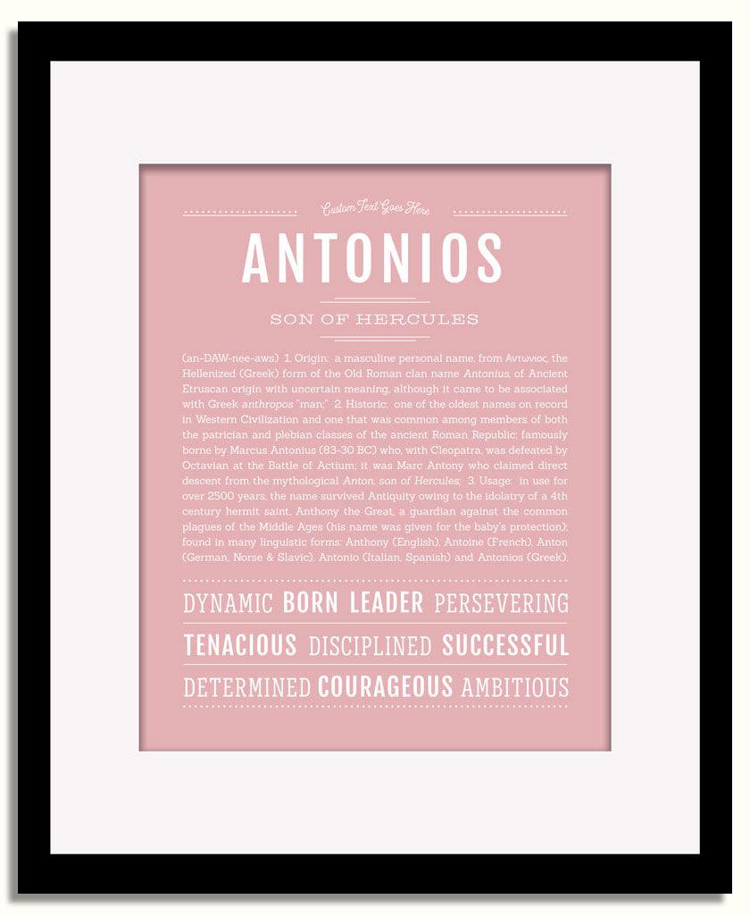 Frame Options | Dusty Rose | Black Frame, Matted