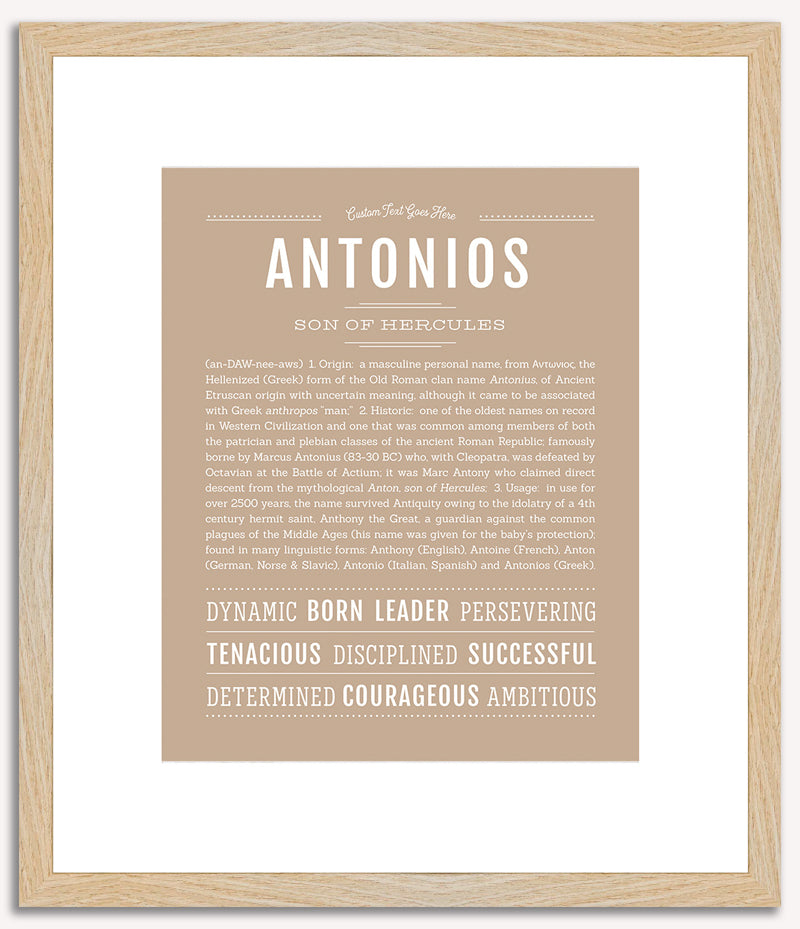 Antonios | Name Art Print