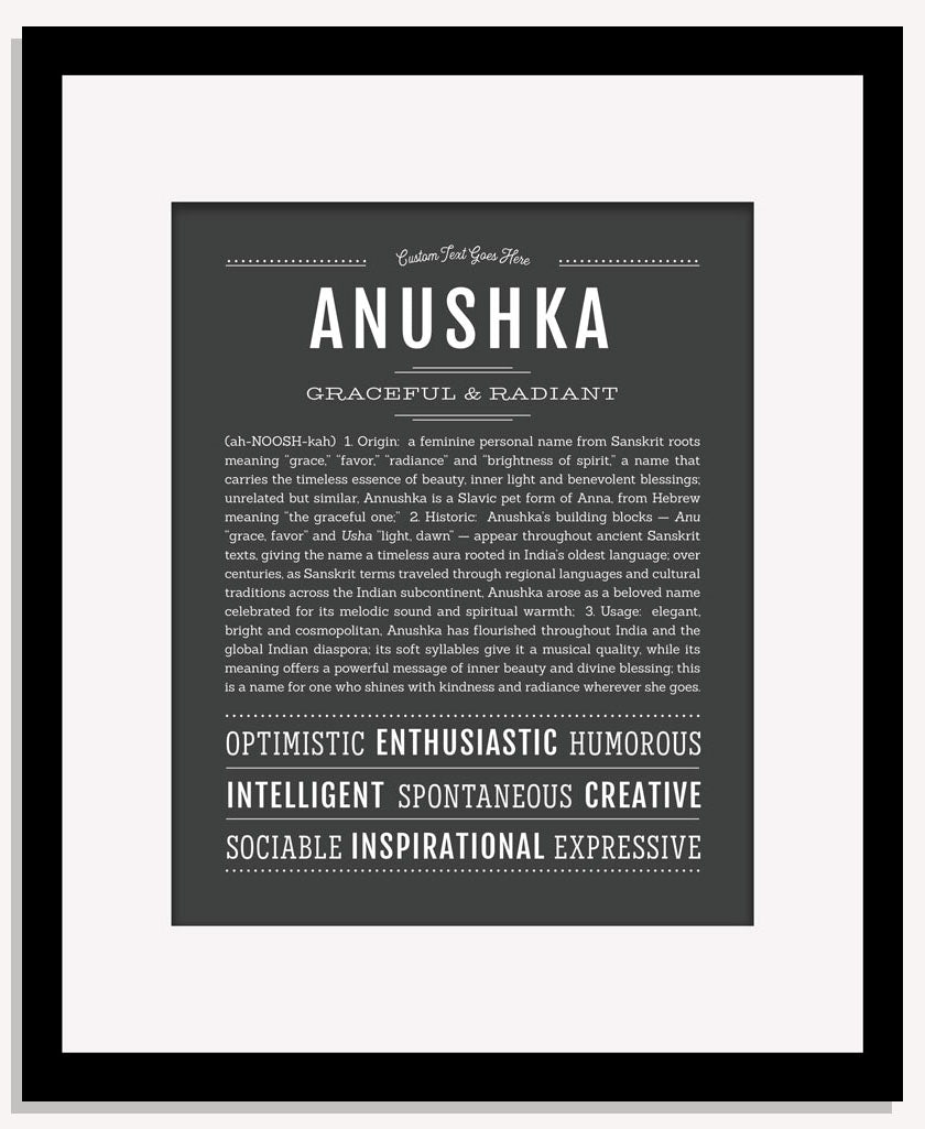 Frame Options | Charcoal Gray | Maple Frame, Matted