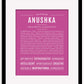 Frame Options | Dark Pink | Maple Frame, Matted