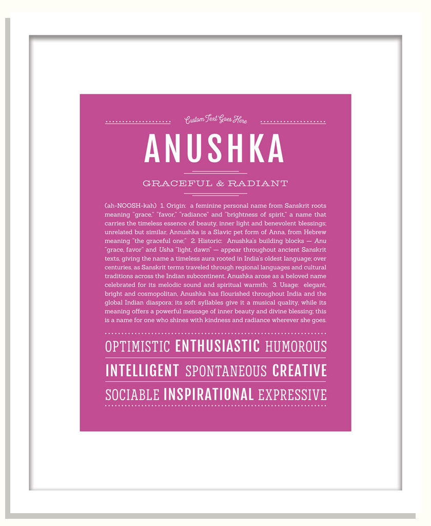Frame Options | Dark Pink | Black Frame, Matted