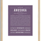 Anushka | Name Art Print