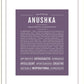 Frame Options | Deep Purple | Black Frame, Matted