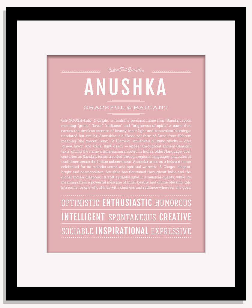 Frame Options | Dusty Rose | Maple Frame, Matted
