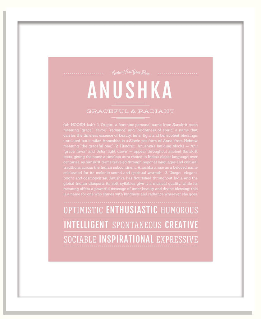 Frame Options | Dusty Rose | Black Frame, Matted
