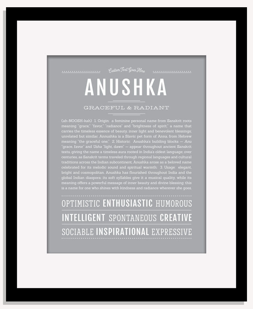 Frame Options | Light Gray | Maple Frame, Matted