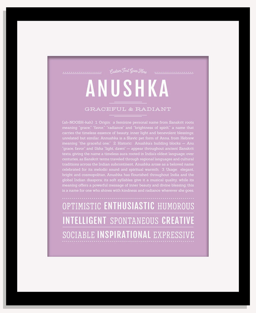 Frame Options | Lilac | Maple Frame, Matted