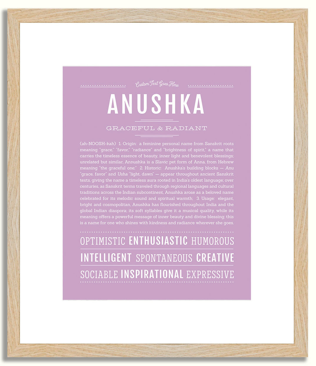 Anushka | Name Art Print
