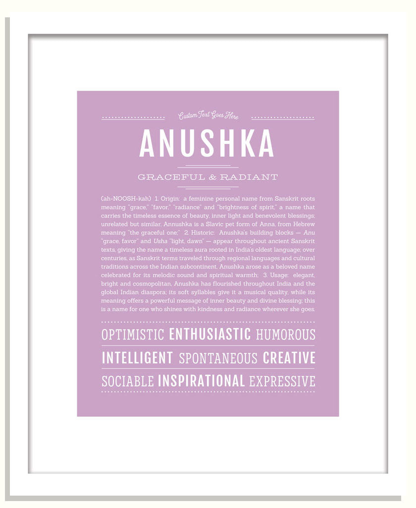 Frame Options | Lilac | Black Frame, Matted