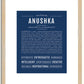 Anushka | Name Art Print