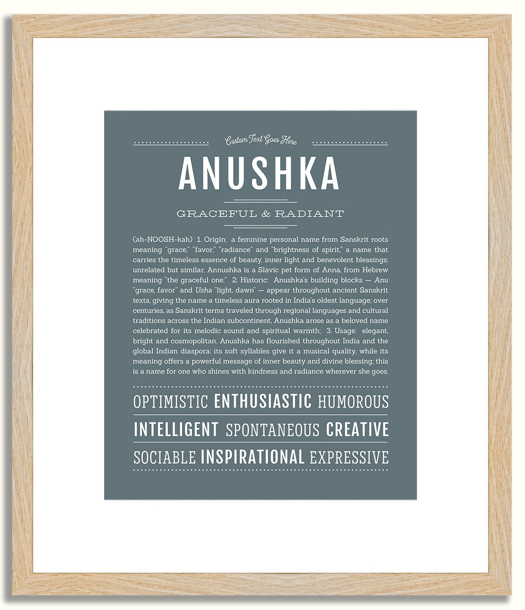 Anushka | Name Art Print