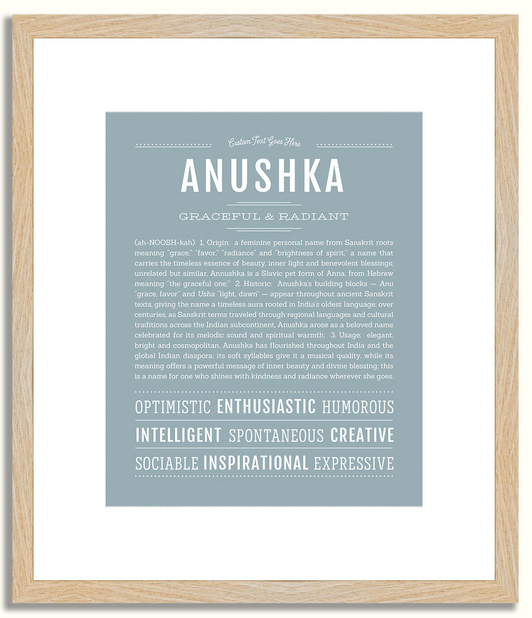 Anushka | Name Art Print