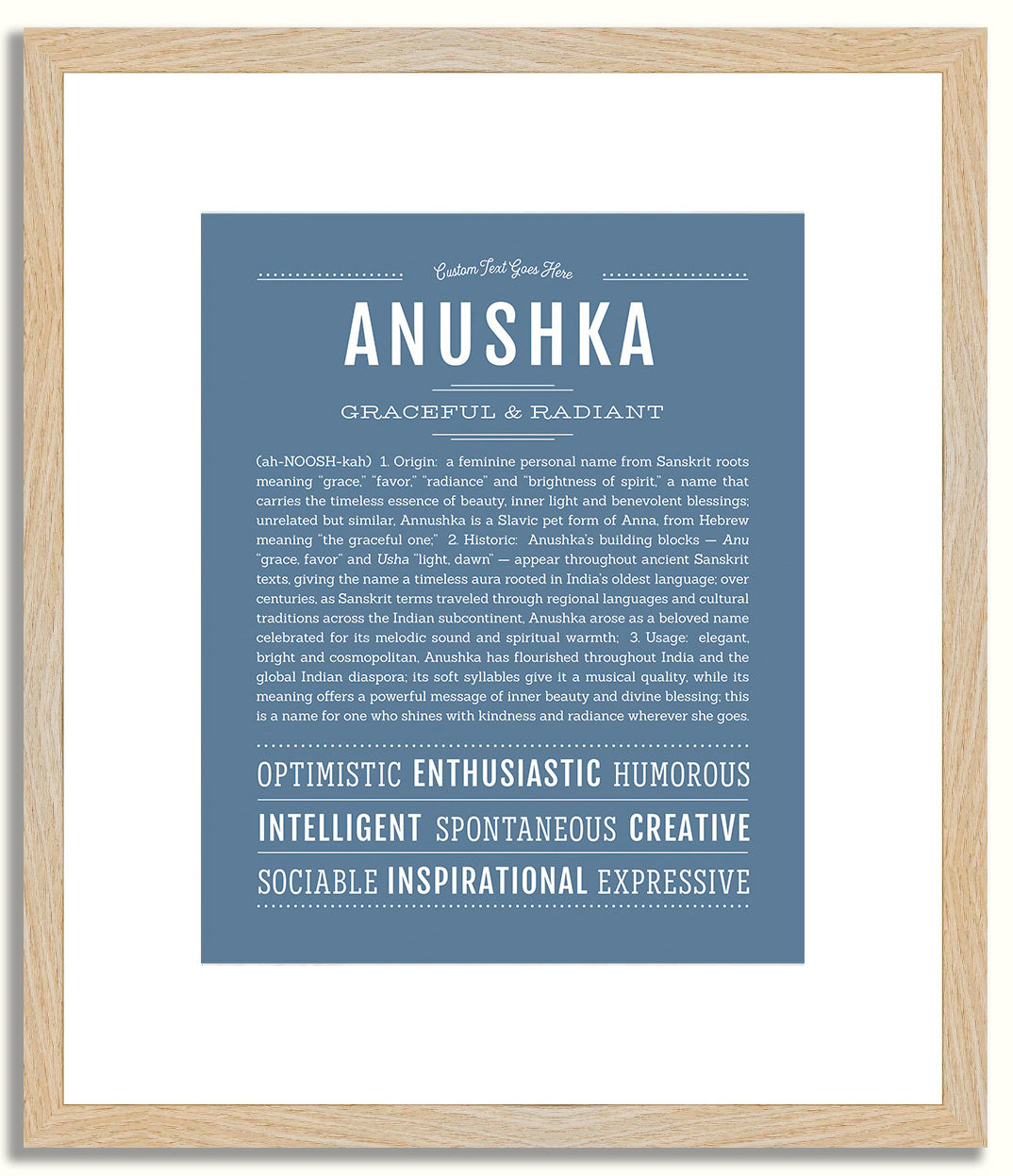 Anushka | Name Art Print