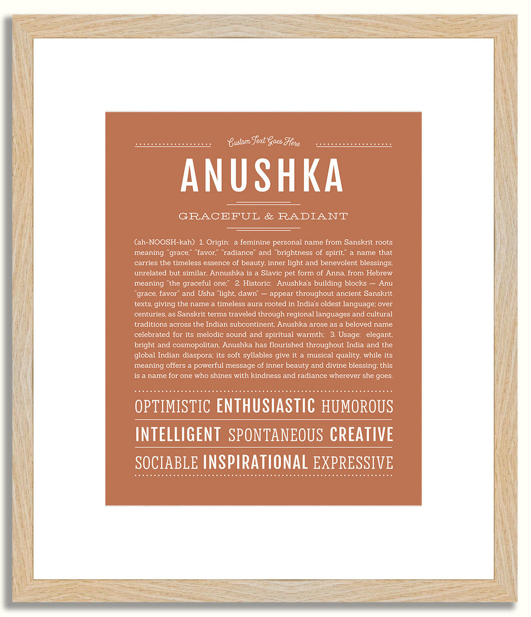 Anushka | Name Art Print