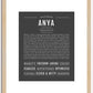 Anya | Name Art Print