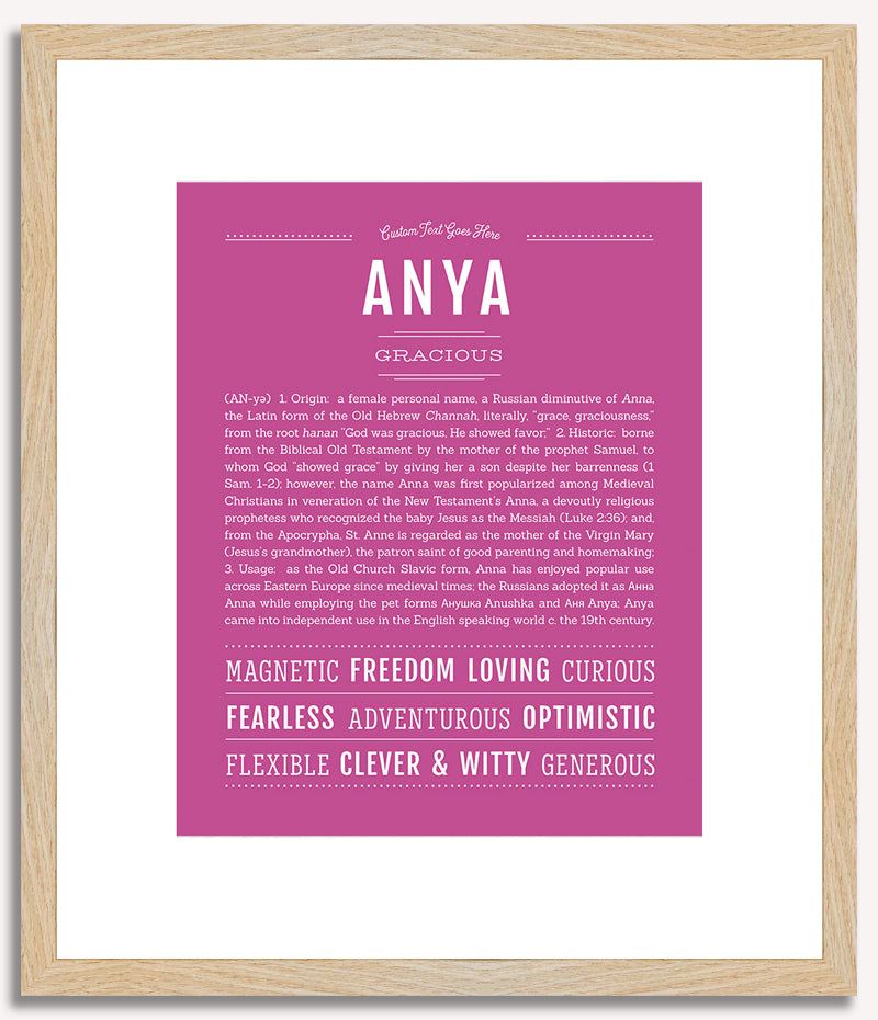 Anya | Name Art Print