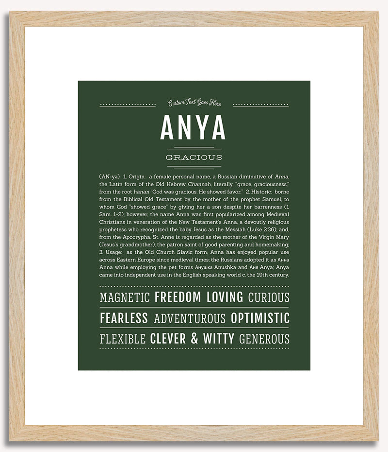 Anya | Name Art Print