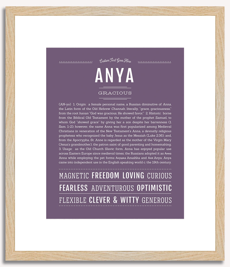 Anya | Name Art Print