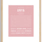 Anya | Name Art Print