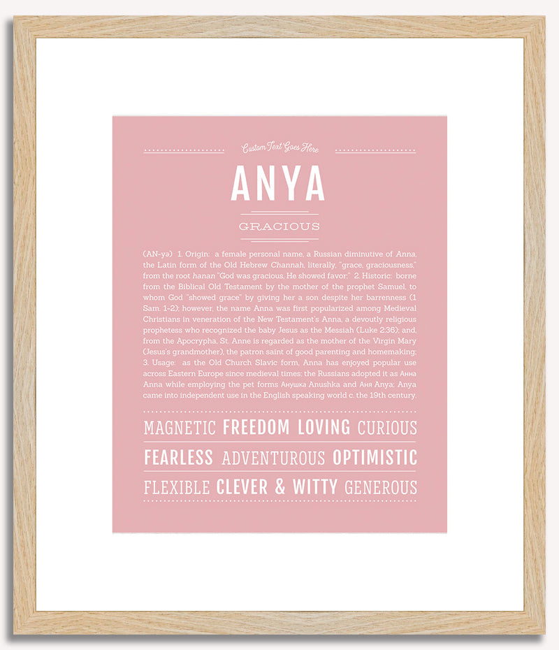 Anya | Name Art Print