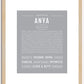 Anya | Name Art Print