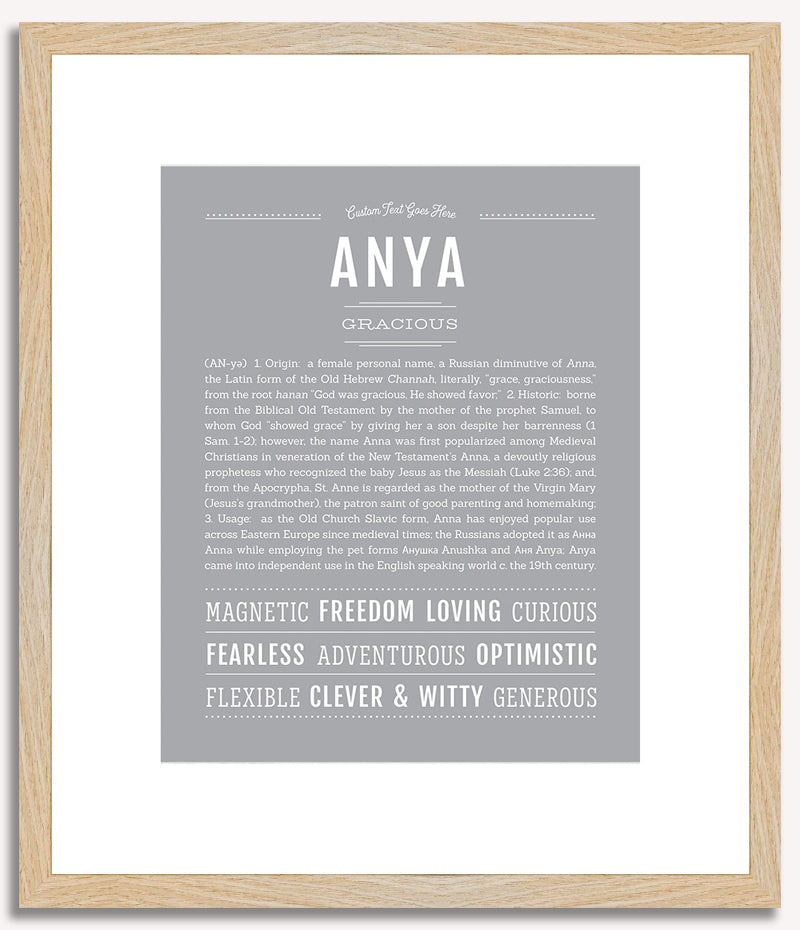 Anya | Name Art Print