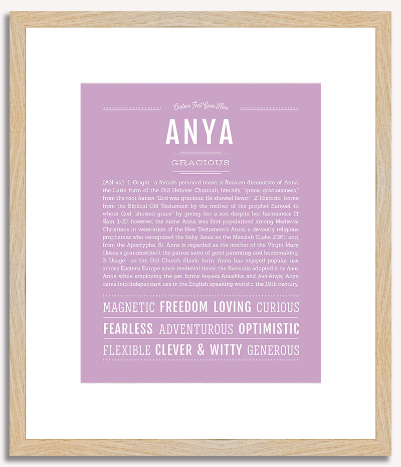 Anya | Name Art Print