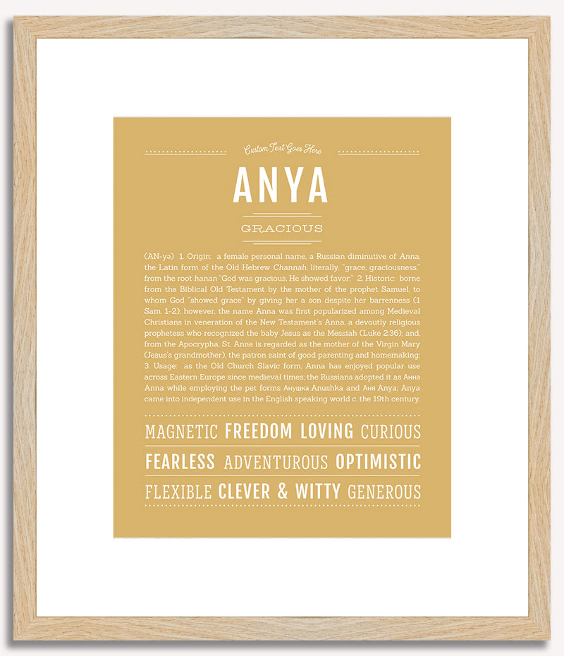 Anya | Name Art Print