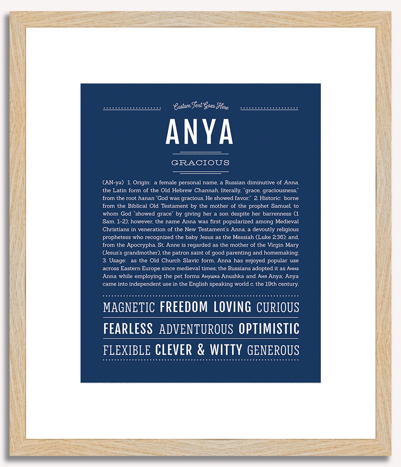 Anya | Name Art Print