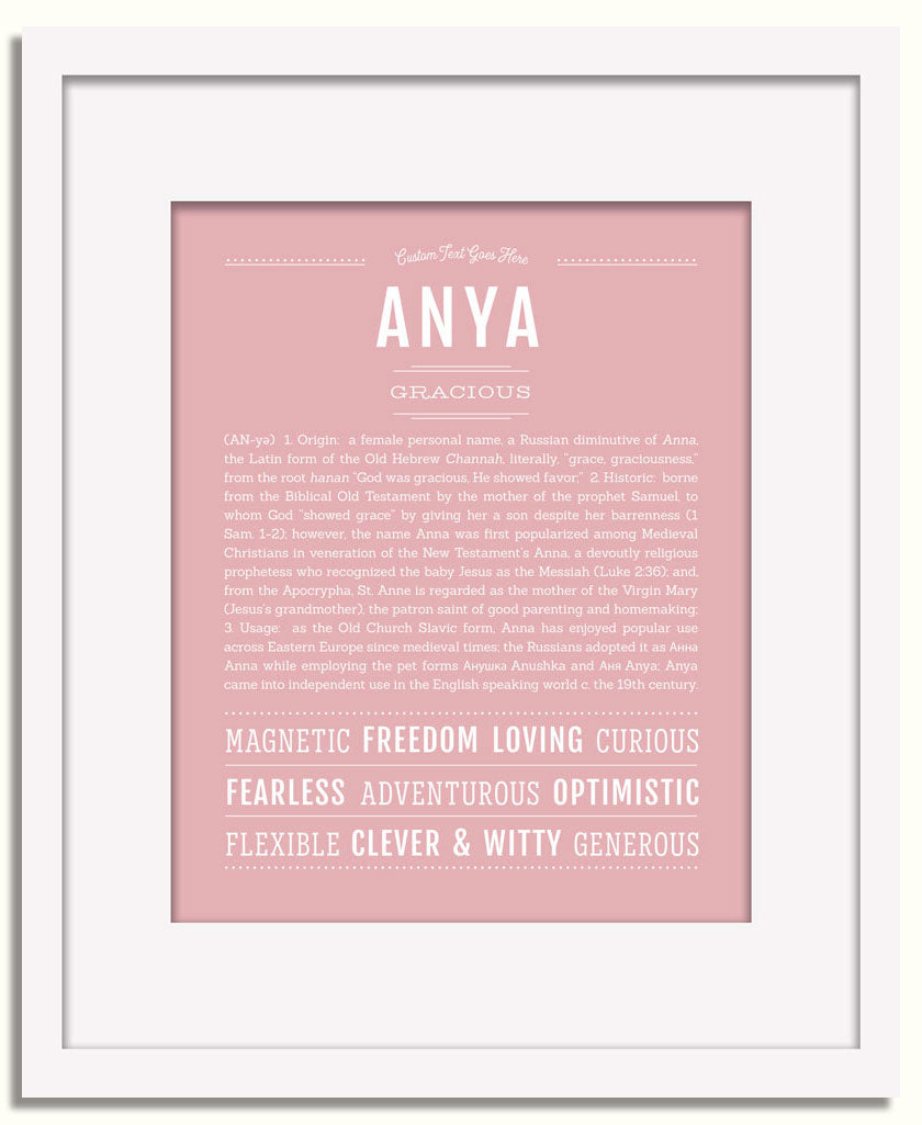 Frame Options | Dusty Rose | White Frame, Matted