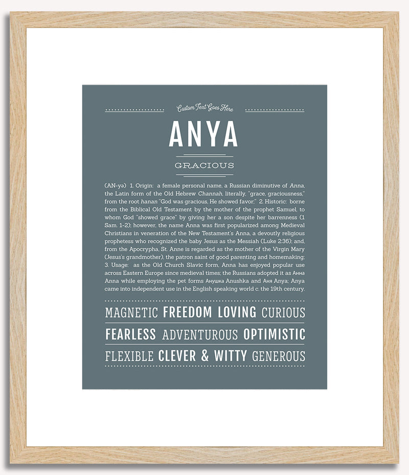 Anya | Name Art Print