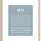 Anya | Name Art Print