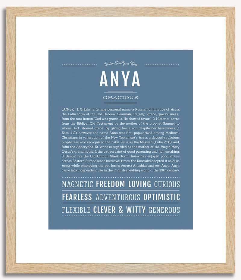 Anya | Name Art Print