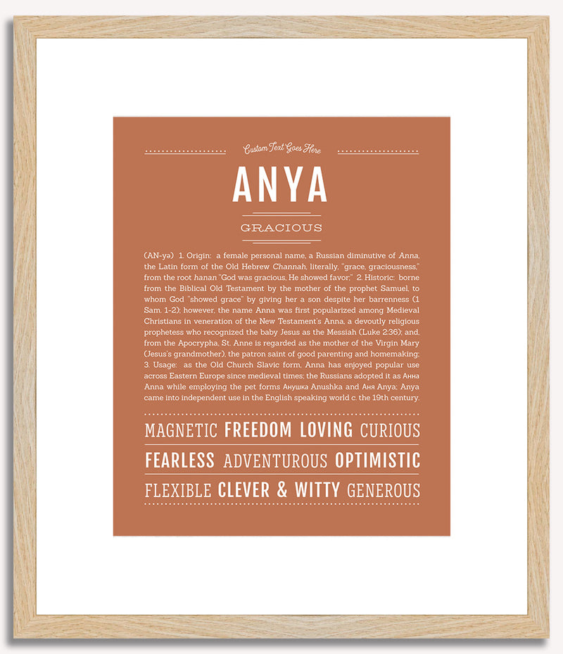 Anya | Name Art Print