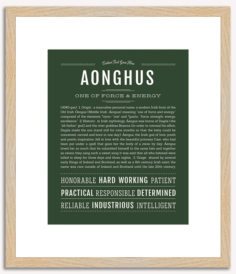 Aonghus | Name Art Print